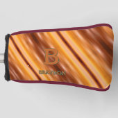 Wijzig Initiaal Naam toevoegen Zacht bruin Tan Bei Golfheadcover (Voorkant)