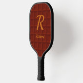 Wijzig Initiaal, voeg de naam Brown Cushioned Squa Pickleball Paddle (Links)