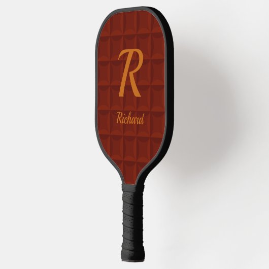 Wijzig Initiaal, voeg de naam Brown Cushioned Squa Pickleball Paddle (Links)
