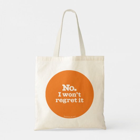 Wijzig niet Regret Canvas tas (Achterkant)