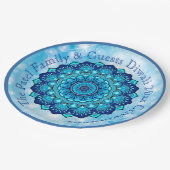 Wijzig tekst overeenkomend met Diwali Blue 9" Bord (Gekanteld)