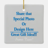 Wijzig Zelfde Afbeelding\Tekst Beide Hiermee geeft Keramisch Ornament (Achterkant)