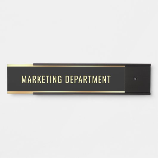 Wijzigbare naam marketingafdeling Sjabloon Deurbordje (Voorkant)