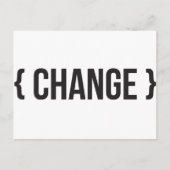 Wijzigen - Brackset - zwart en wit Briefkaart (Voorkant)