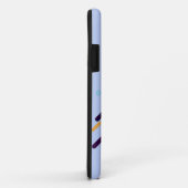 Wijzigen in elk Initiaal, blauwe verfstreepjes Case-Mate iPhone Case (Achterkant/rechts)