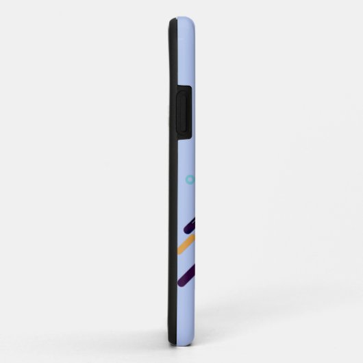 Wijzigen in elk Initiaal, blauwe verfstreepjes Case-Mate iPhone Case (Achterkant/rechts)