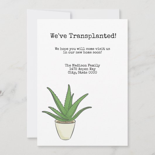 Wijziging adres kaart (Voorkant)