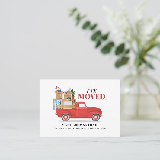 Wijziging adres verplaatsen Ik heb mijn kaart verp Visitekaartje (Staand voorkant)