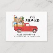 Wijziging adres verplaatsen Ik heb mijn kaart verp Visitekaartje (Voorkant)