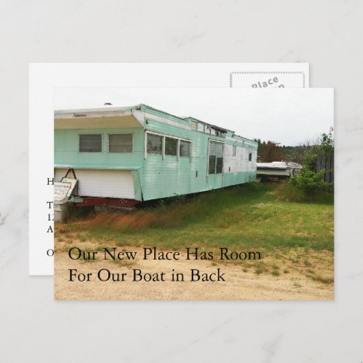 Wijziging adreskaart: achteraan boden aankondigingskaart (Voorkant / Achterkant)