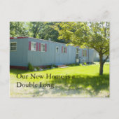 Wijziging adreskaart: dubbel lang aankondigingskaart (Voorkant)