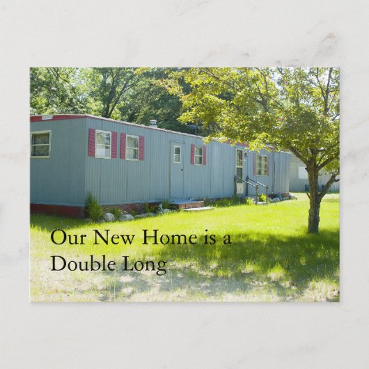 Wijziging adreskaart: dubbel lang aankondigingskaart (Voorkant)