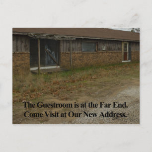 Wijziging adreskaart: gastkamer aankondigingskaart