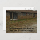 Wijziging adreskaart: gastkamer aankondigingskaart (Voorkant / Achterkant)