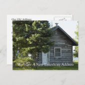 Wijziging adreskaart - Lakeshore Aankondigingskaart (Voorkant / Achterkant)