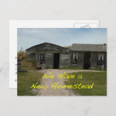 Wijziging adreskaart: New Homestead Aankondigingskaart (Voorkant / Achterkant)