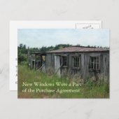 Wijziging adreskaart: nieuwe Windows Aankondigingskaart (Voorkant / Achterkant)