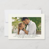 Wijziging Datum Foto Aankondigingskaart Aankondiging (Voorkant)