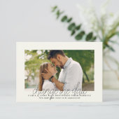 Wijziging Datum Foto Aankondigingskaart Aankondiging (Staand voorkant)