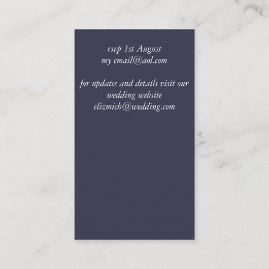 Wijziging datum huwelijk uitstel foto uitnodiging (Achterkant)