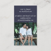 Wijziging datum huwelijk uitstel foto uitnodiging (Achterkant)