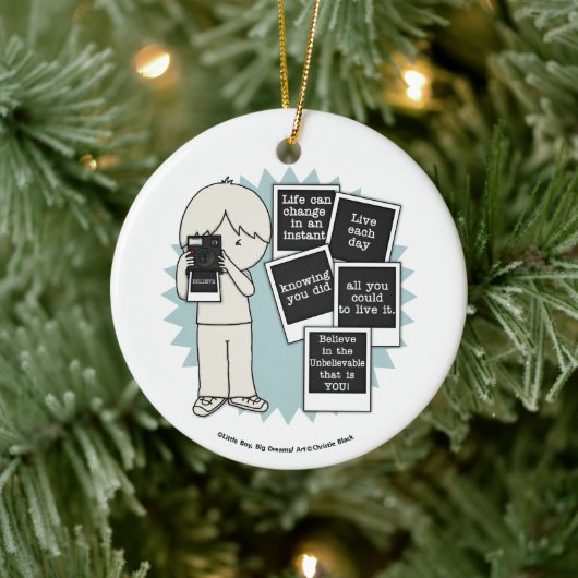 Wijziging in een ogenblikkelijk keramisch ornament (Boom)