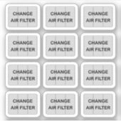 Wijziging Luchtfilter Chores Herinneringsagenda Pl Sticker (Voorkant)