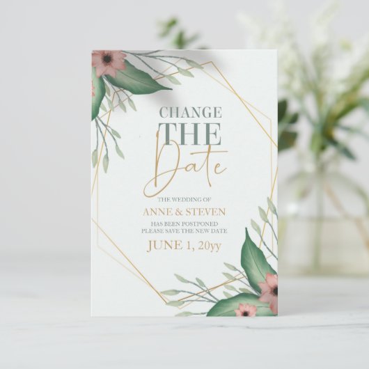 Wijziging Mededeling Uitstel Datum Aankondiging (Staand voorkant)