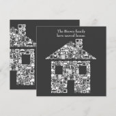 Wijziging Nieuw Adres Huis Woonadres Aankondiging (Voorkant / Achterkant)