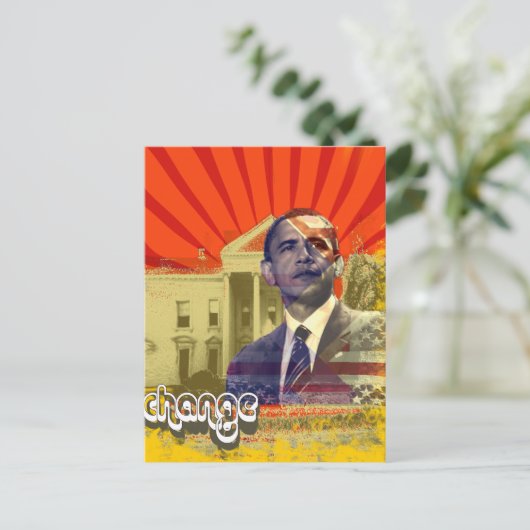 Wijziging Obama - Briefkaart (Staand voorkant)