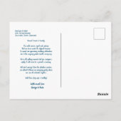 Wijziging plannen annulering huwelijk uitstel briefkaart (Achterkant)