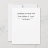 Wijziging Plannen Partij Annulering Uitstellen Hum (Achterkant)