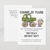 Wijziging Plannen Partij Annulering Uitstellen Hum (Voorkant / Achterkant)