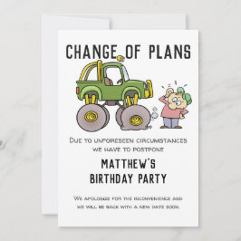 Wijziging Plannen Partij Annulering Uitstellen Hum Aankondiging