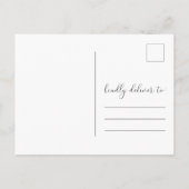 Wijziging plannen uitstellen huwelijk aankondigingskaart (Achterkant)