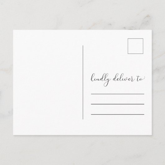 Wijziging plannen uitstellen huwelijk aankondigingskaart (Achterkant)