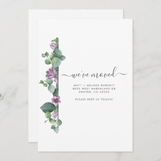 Wijziging van Aankondiging adreswijziging Eucalypt (Voorkant / Achterkant)