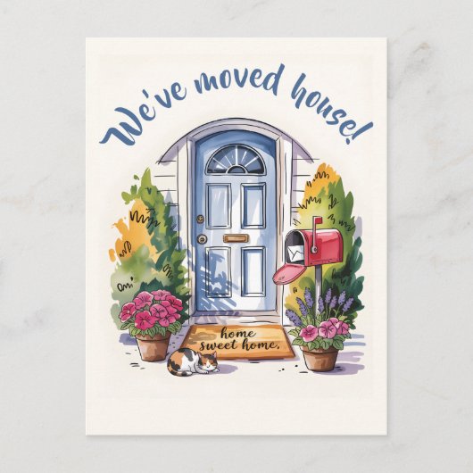 Wijziging van adres briefkaart (Voorkant)