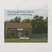 Wijziging van adres Briefkaart: Fenced Yard Aankondigingskaart (Voorkant)