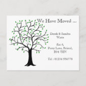 Wijziging van adres briefkaart we hebben verhuisd (Voorkant)