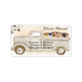 Wijziging van adres, Katten, het Etiket van het Ad (Voorkant)