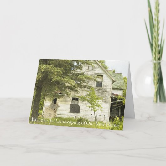 Wijziging van adres: landschapsontwerp aankondiging (Voorkant)