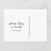 Wijziging van adres Moderne foto Aankondigingskaart (Achterkant)