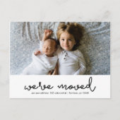 Wijziging van adres Moderne foto Aankondigingskaart (Voorkant)
