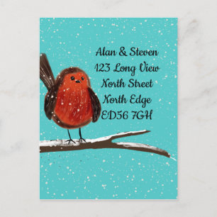 Wijziging van adres Robin op een filiaal Briefkaart