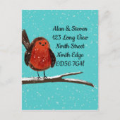 Wijziging van adres Robin op een filiaal Briefkaart (Voorkant)