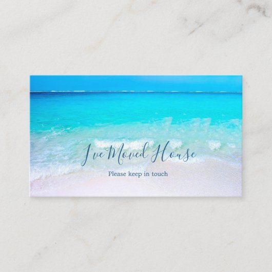 Wijziging van Adres Single Moving Home Visitekaartje (Voorkant)