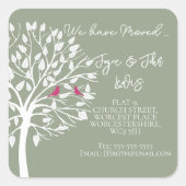 Wijziging van adres Stickers stamboom (Voorkant)