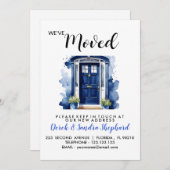 Wijziging van adres we hebben blauwe voordeur verp kaart (Voorkant / Achterkant)