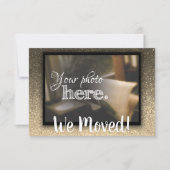 Wijziging van adres We verhuisden het huis met war Aankondiging (Voorkant)